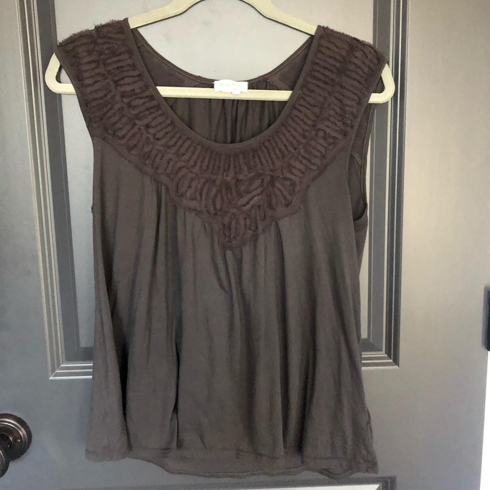 Anthropologie Shirt with Neck Detail